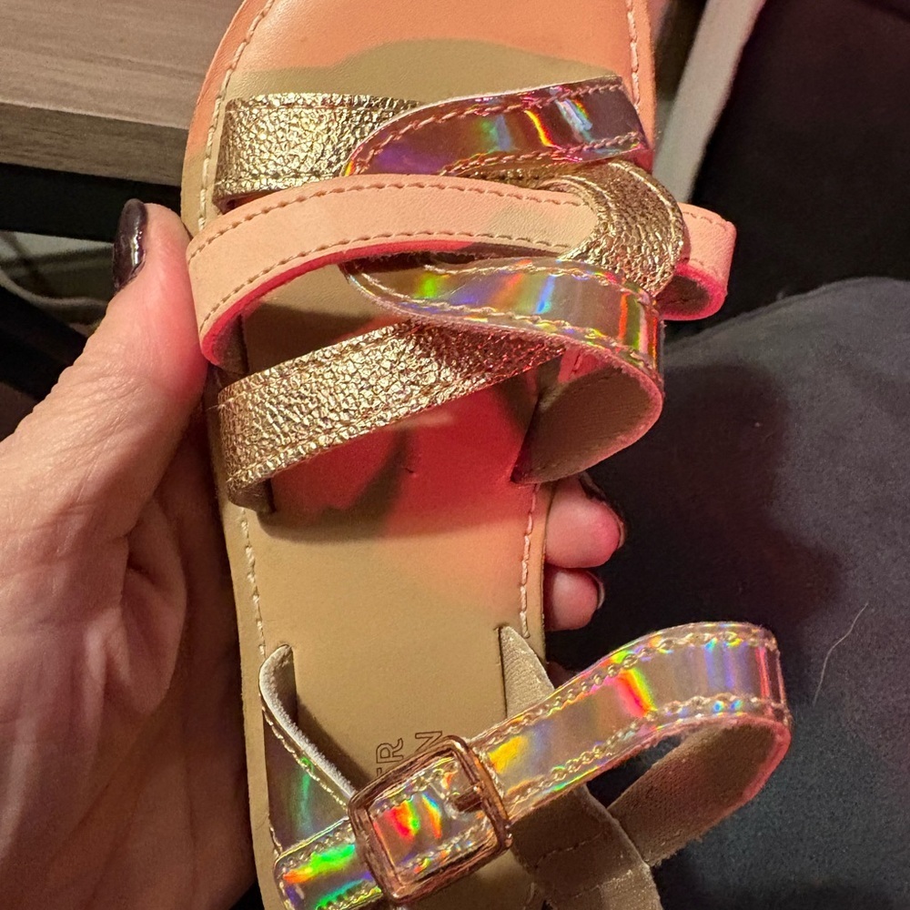 Harper Canyon Gold and Iridescent Sandals